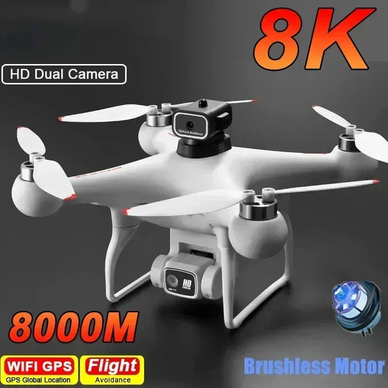 S116 Drone - 8K Brushless Motor Dual Camera Optical Flow Zoom Obstacle Avoidance Quadcopter