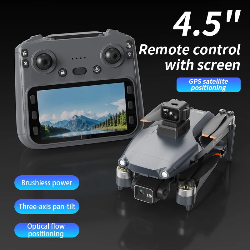 L600 Pro Max Drone - 8K Professional HD Camera 3-Axis Gimbal Aerial Photography Obstacle Avoidance 5KM FPV