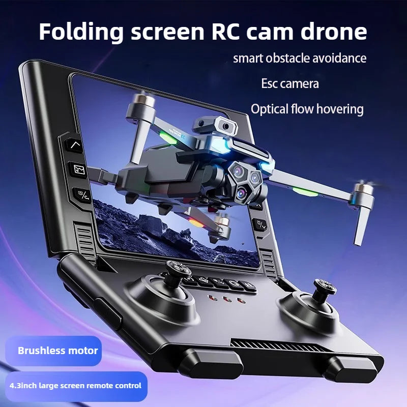 M66 Drone - 8K Folding Remote Control Camera Screen 5G FPV Brushless Motor Quadcopter