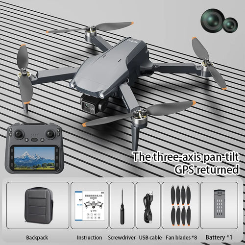 D006 - L600 Pro Max Drone - 8K Professional HD Camera 3-Axis Gimbal Aerial Photography Obstacle Avoidance 5KM FPV