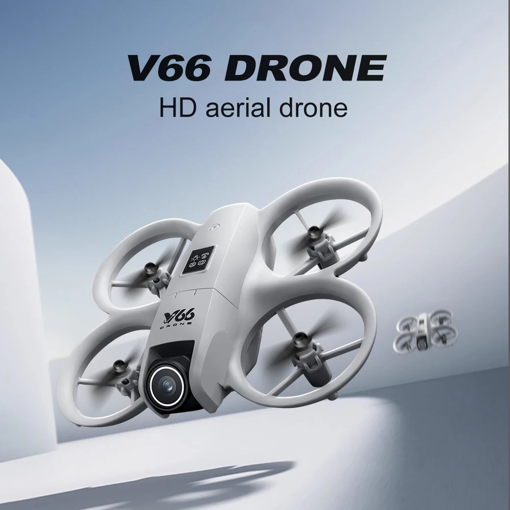 V66 Drone - Gravity Sensing Emergency Stop One Click Calibration 2.4G Optical Flow Obstacle Avoidance