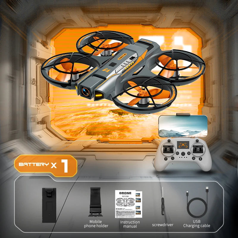 A21 Pro Drone - Mech Style Integrated FPV Remote Control Fully Enclosed Brushless Intelligent Aerial