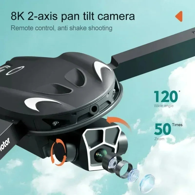 V166 Drone - Brushless Optical Flow Dual Camera Obstacle Avoidance Aerial Photography Quadcopter