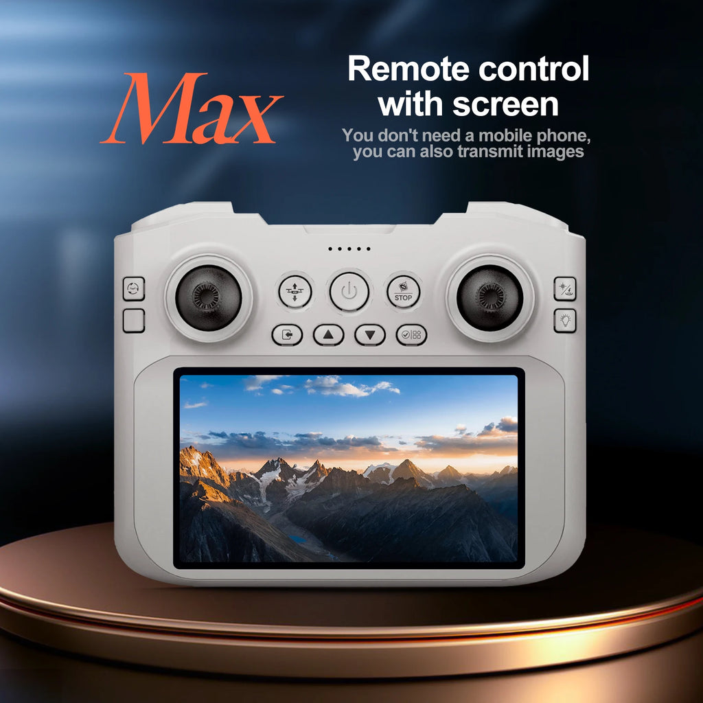 E99 MAX Drone - 8K HD 4.3 Inch Screen Remote Control Headless Mode 360 Roll Mini Quadcopter Kid Toy