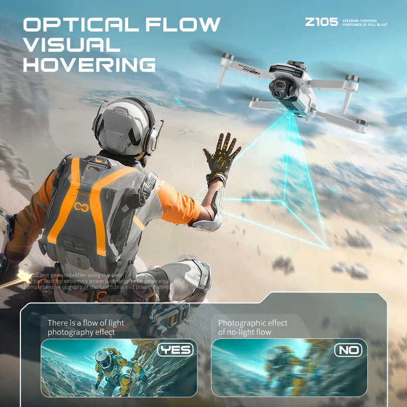 Z105 Drone - 4.3 Inch Screen Control Brushless Professional Aerial Camera Anti-Shake Gimbal