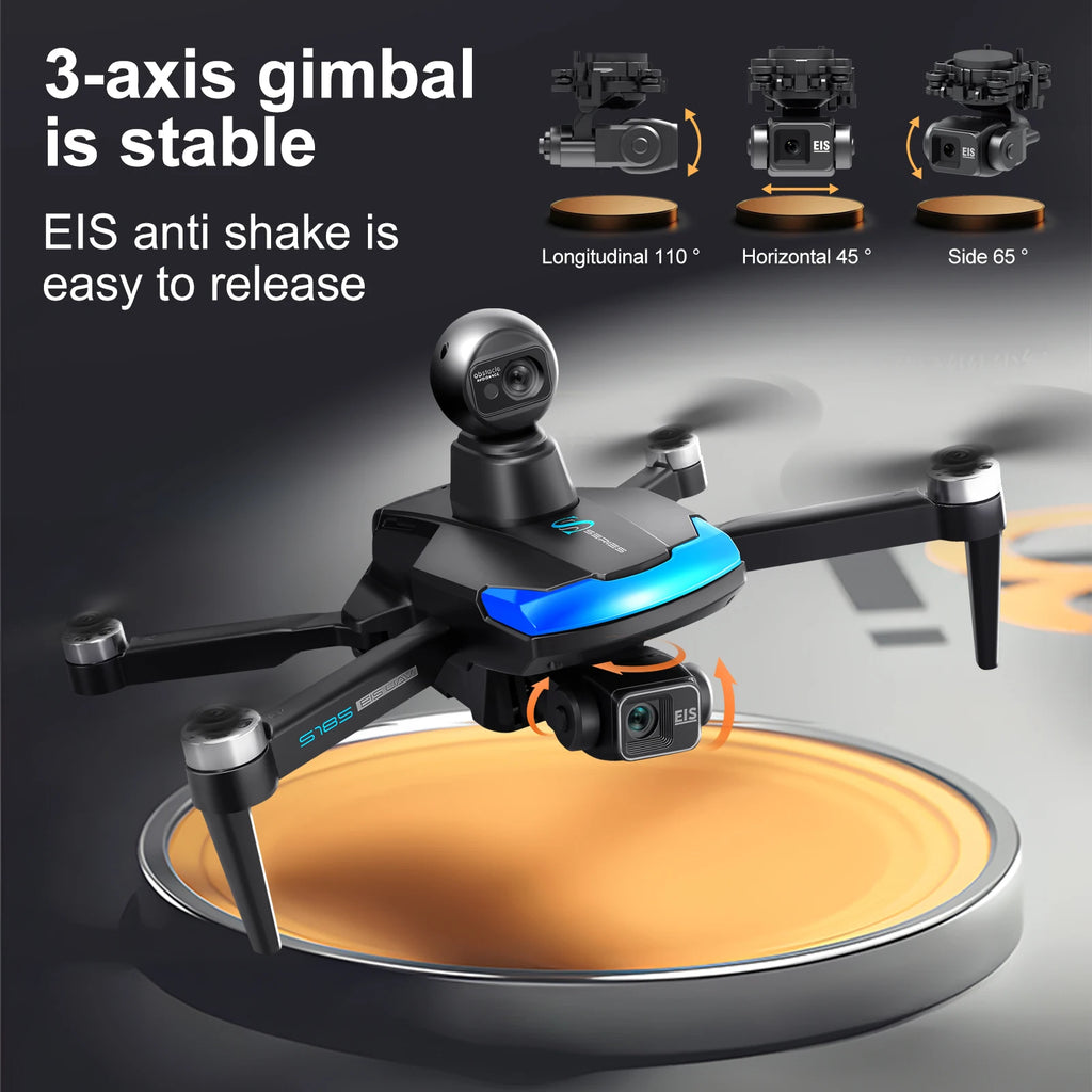 S185 Drone - 4K Professional Dual Camera 5G Digital Transmission 3-Axis Gimbal 360° Obstacle Avoidance 5KM