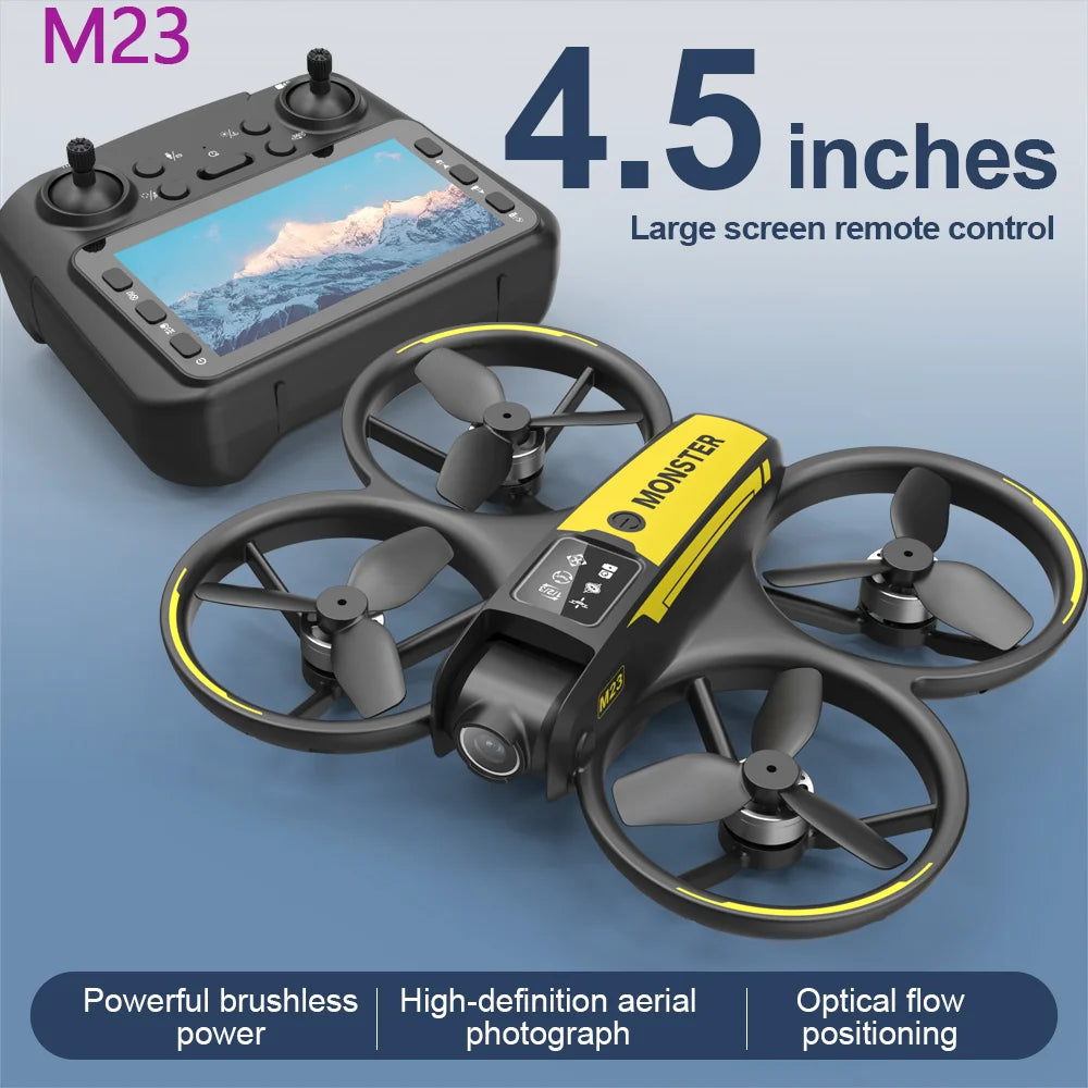 M23 Drone - Professional 4K Dual Lens Screen Control 360° Stunt Flip One-Button Takeoff Landing