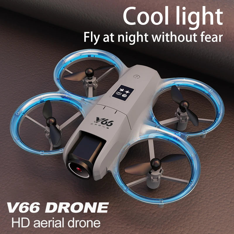 V66 Mini Drone - 4K Professional HD Wide Angle Camera WiFi FPV Height Keep Foldable Quadcopter
