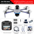 X40 Drone - 4K Professional HD Camera 3-Axis Gimbal Obstacle Avoidance Aerial Photography Brushless Foldable Quadcopter
