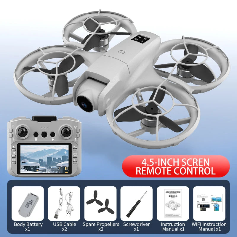 H137 Pro Drone - 4K HD Camera Screen Control Professional Aerial Obstacle Avoidance Brushless Quadcopter