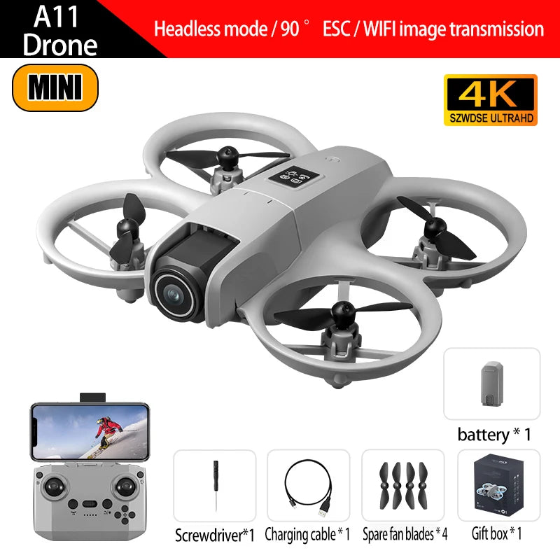 A11 Drone - 4K WiFi Professional HD Dual Camera Aerial Photography Remote Control Quadcopter