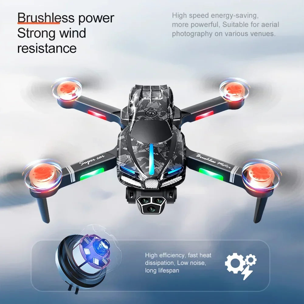V186 Pro Drone - 8K Professional Triple HD Camera Aerial Photography Obstacle Avoidance FPV Brushless