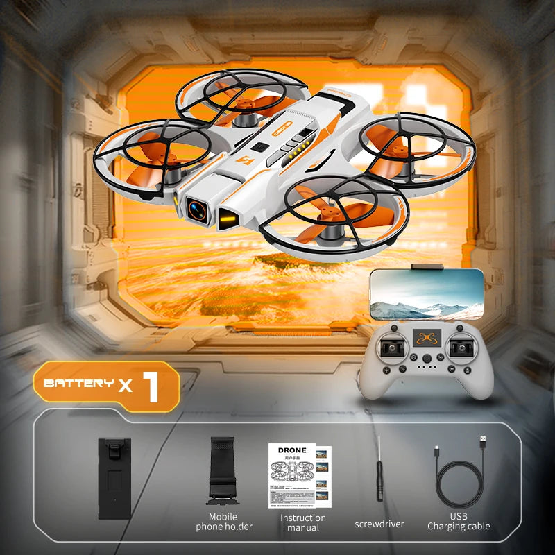 A21 Pro Drone - Mech Style Integrated FPV Remote Control Fully Enclosed Brushless Intelligent Aerial
