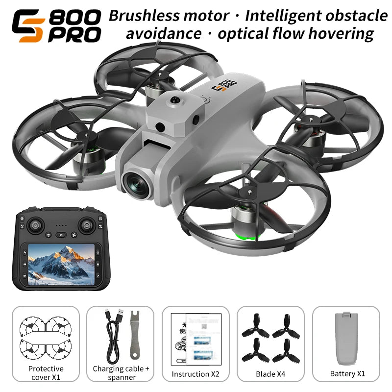 ES800 Pro Drone - 4K Professional Camera Aerial FPV Brushless Obstacle Avoidance Large Screen Folding