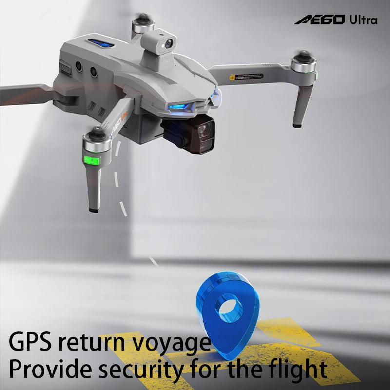 AE60 GPS Drone - Professional 8K Camera 3-Axis Gimbal 5G WiFi Brushless Touch Screen Control Fishing