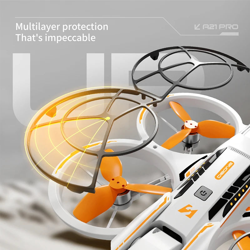 A21 Pro Drone - Mech Style Integrated FPV Remote Control Fully Enclosed Brushless Intelligent Aerial