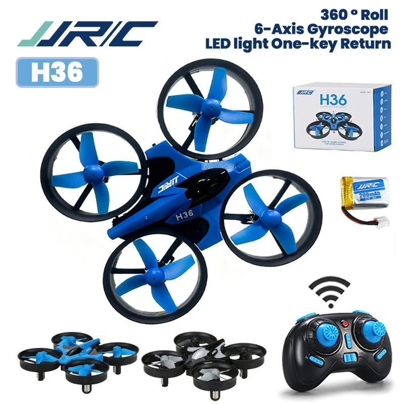 JJRC H36 Drone - 2.4G 4CH 6-Axis Headless Mode 360° Flip Mini Quadcopter RC Aircraft