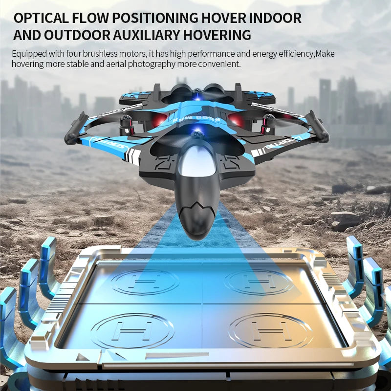 D040 - K500 MAX Drone - 2.4G WiFi RC Fighter Airplane Stunt Tumbling LED Colored Lights Christmas Gift