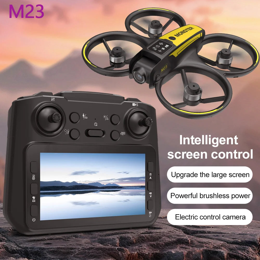 M23 Drone - Professional 4K Dual Lens Screen Control 360° Stunt Flip One-Button Takeoff Landing