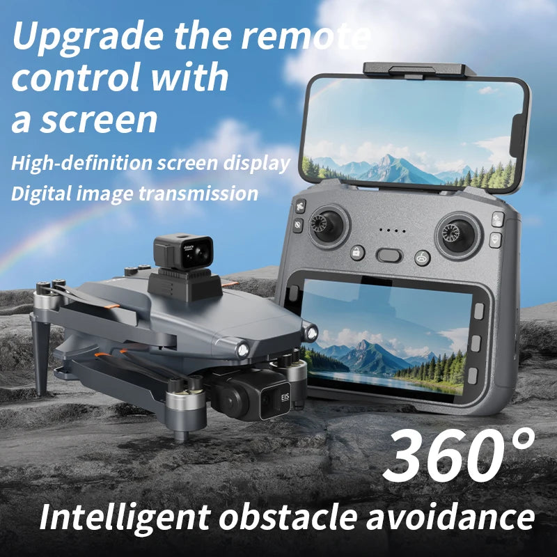 L600 Pro Max Drone - 8K Professional HD Camera 3-Axis Gimbal Aerial Photography Obstacle Avoidance 5KM FPV