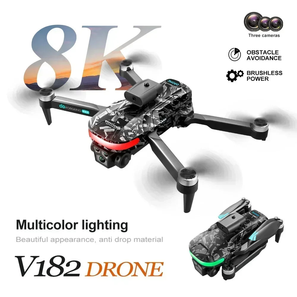 V182 Drone - 4K Professional Dual Camera Brushless Aerial Photography Laser Obstacle Avoidance