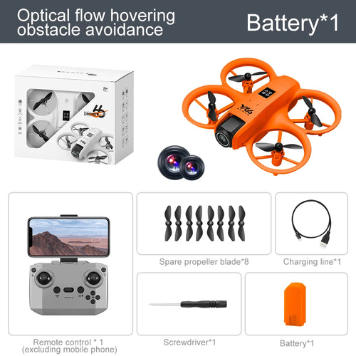D008 - V66 Mini Drone - 4K Professional HD Wide Angle Camera WiFi FPV Height Keep Foldable Quadcopter