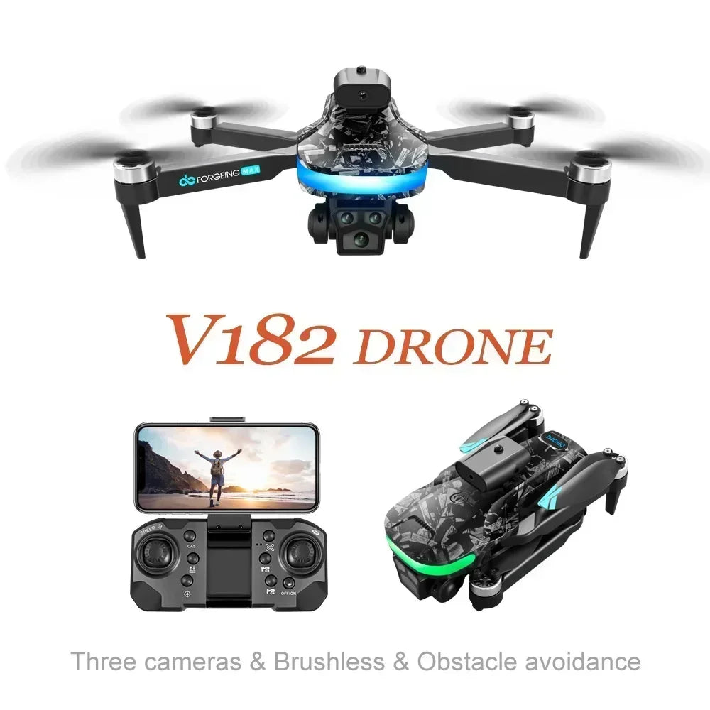 V182 Drone - 4K Professional Dual Camera Brushless Aerial Photography Laser Obstacle Avoidance