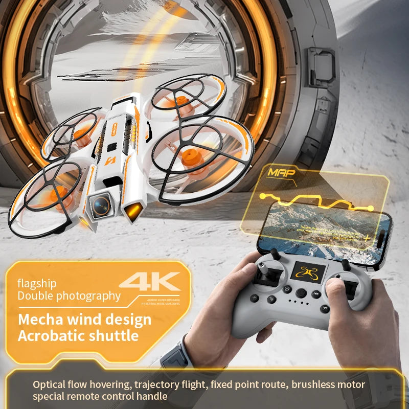 A21 Pro Drone - Mech Style Integrated FPV Remote Control Fully Enclosed Brushless Intelligent Aerial