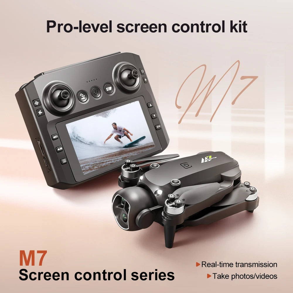 M7 Drone - Large Screen 5G HD EIS Camera Brushless RC Quadcopter Aerial Photography