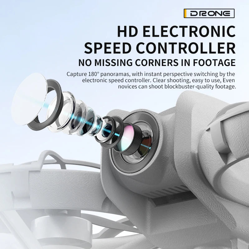 H137 Pro Drone - 4K HD Camera Screen Control Professional Aerial Obstacle Avoidance Brushless Quadcopter