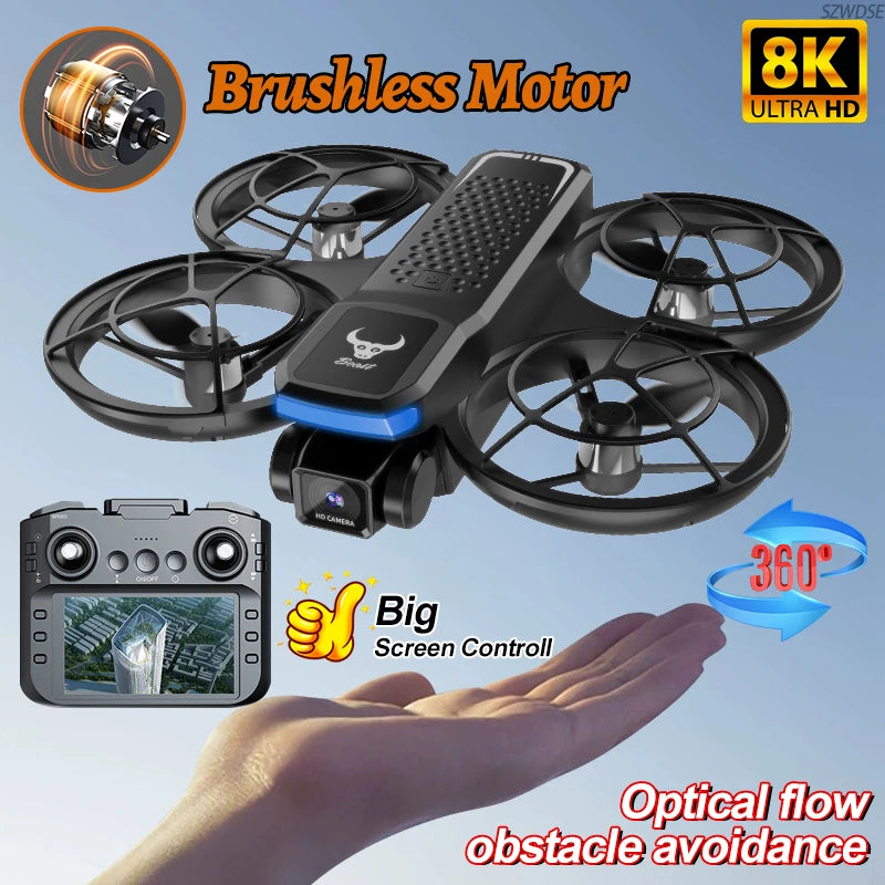 SG800 Pro Drone - 4.3 Inch Screen Control Brushless Aerial Photography Drop Resistant Remote Control